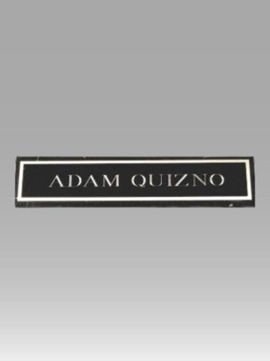 Black Marble Name Block