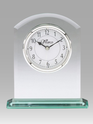 Glass Arched Table Clock