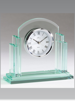 Tiered Glass Desk Clock