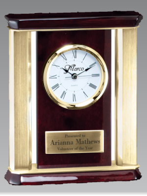 Rosewood Mantle Clock