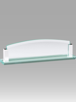 Glass Desk Name Plate
