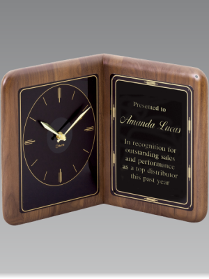 Walnut Clock Plaque
