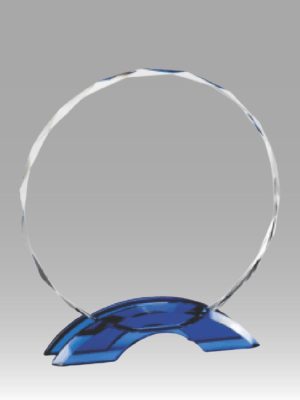 Crystal Double Arc Round Award