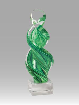 Contemporary Green Sculpture