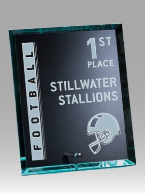 Engraved Glass Plaque