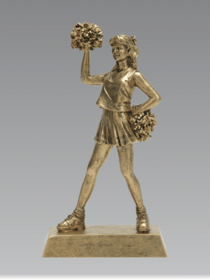Cheerleading Gold Statue Trophy