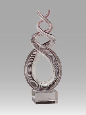 Art Glass Twirl Sculpture- 3 Sizes