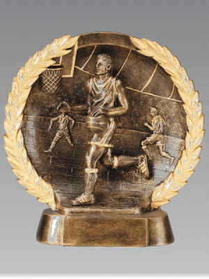 3D Basketball Bronze Trophy (M)