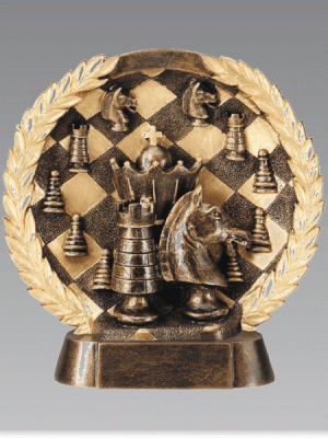 3D Bronze Chess Trophy