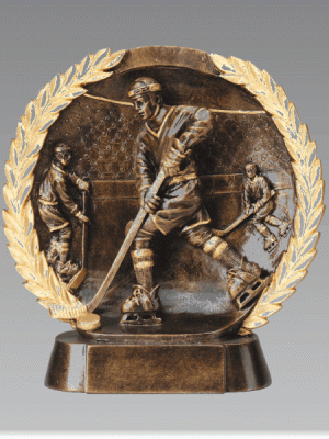 3D Hockey Bronze Trophy