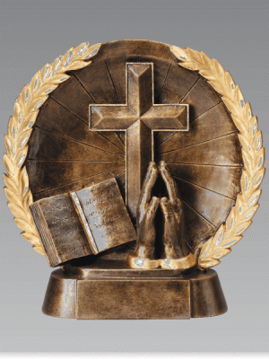 3D Religion Bronze Trophy Award