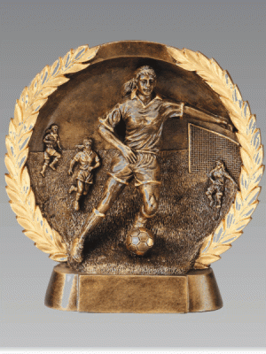 3D Soccer Bronze Trophy (F)