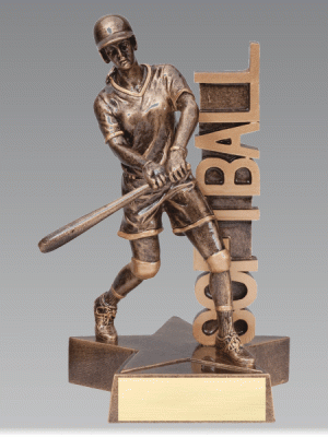 Softball Action Trophy