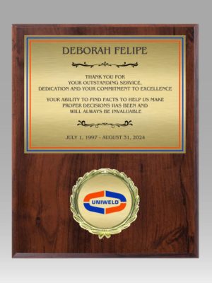 Cherry Plaque with Logo Holder