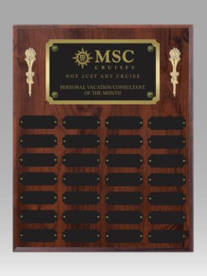 28 Plate Perpetual Plaque