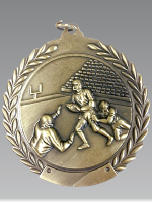 Football Wreath Medal