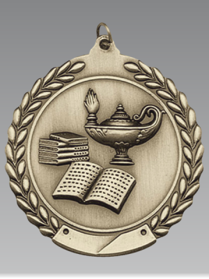 Lamp of Knowledge Wreath Medal