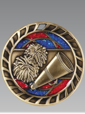 Cheerleading Glitter Medal