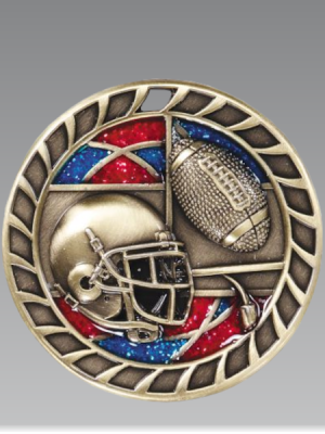 Football Glitter Medal