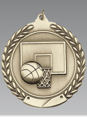 Basketball Wreath Medal