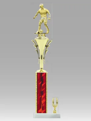 Round Column Trophy With Riser & Trim 15" - 17"