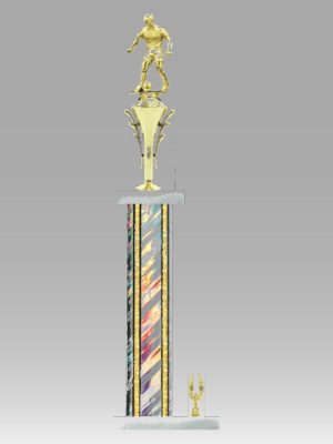Wide Column Trophy With Riser & Trim 22" - 24"