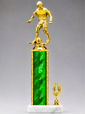 Round Column Trophy With Side Trim 10" - 12"