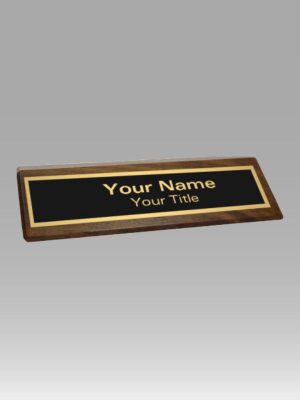 Walnut Name Block