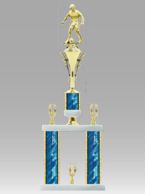 Round 3 Column With Marble Trophy 23" - 25"