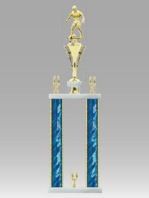 Round Column Tall Trophy With Marble 25" - 27"