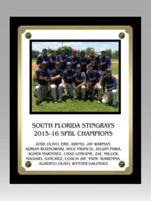 Dual Plate Picture Plaque