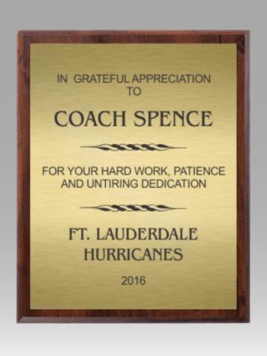 Economy Plaque - Gold