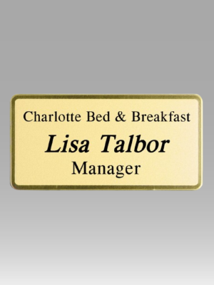 Engraved Framed Name Badge