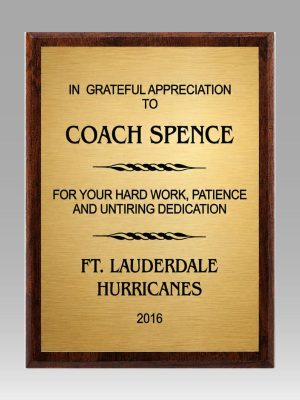 Economy Plaque - Gold
