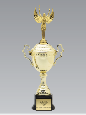 10" - 14" Gold Cup Trophy With Figure