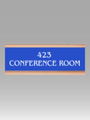 Engraved Door or Desk Plate With Frame