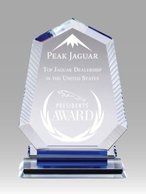 Etched Cathedral Crystal Award