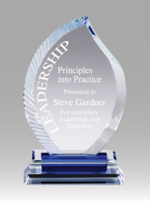 Etched Blue Flame Award