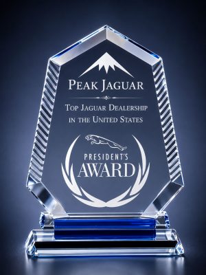 Etched Cathedral Crystal Award