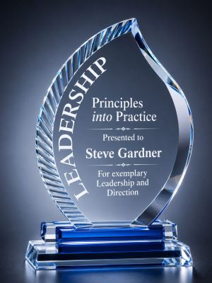 Etched Blue Flame Award