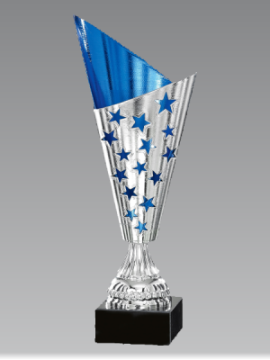 Blue Star Cup on a Marble Base