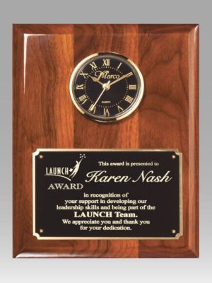 Walnut Clock Plaque