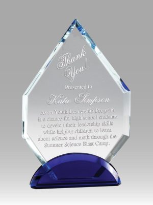 Diamond Shape Crystal Award