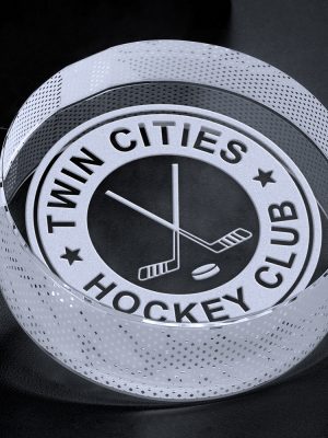 CRYSTAL HOCKEY PUCK