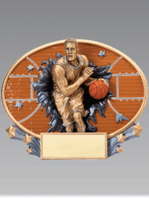 Basketball Oval Trophy (M)
