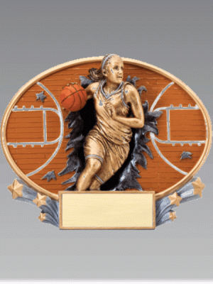 Basketball Oval Trophy (F)