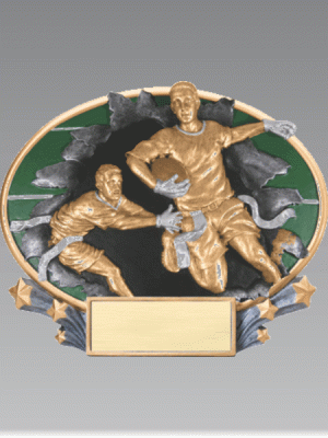 Flag Football Oval Trophy