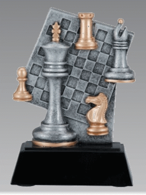 Chess Theme Resin Trophy