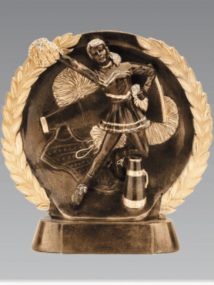 3D Cheerleading Bronze Trophy