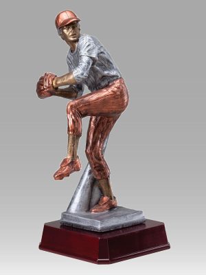 Large Baseball Pitcher Statue Trophy